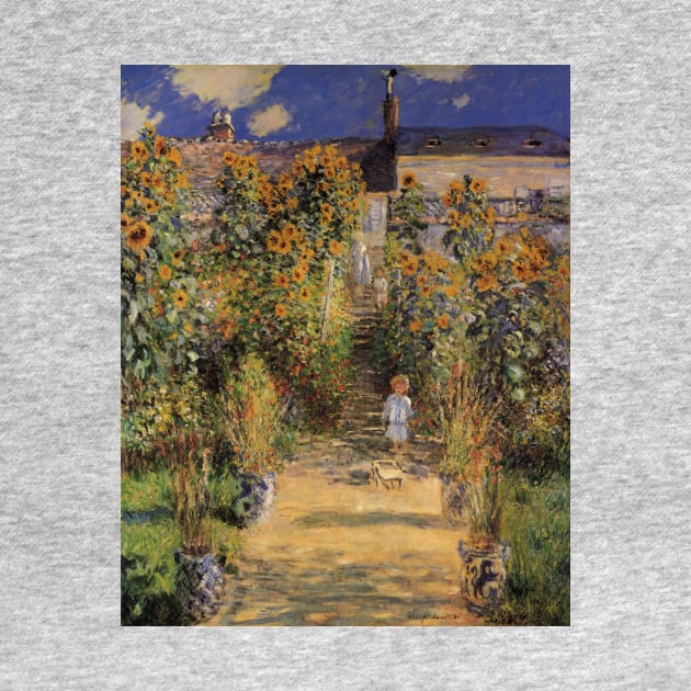 Artist's Garden at Vetheuil by Claude Monet by MasterpieceCafe